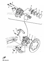ETRIER DE FREIN ARRIERE pour Yamaha YZ400FK de 1998