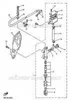 MAITRE CYLINDRE DE FREIN ARRIERE pour Yamaha YZ400FK de 1998