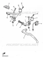COMMODO / LEVIER pour Yamaha YZ400FK de 1998