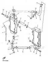 RADIATEUR / DURITES pour Yamaha YZ400FK de 1998