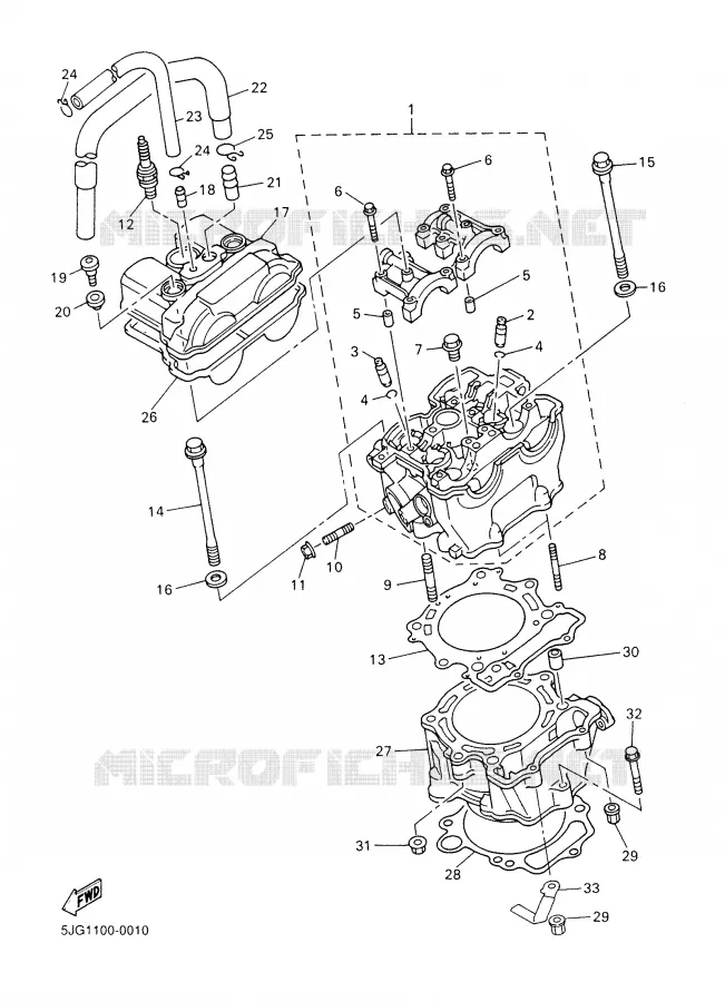 CYLINDRE Yamaha MOTO 426 2001 YZF  YZ426F