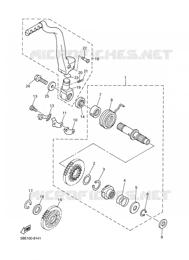 DEMARREUR Yamaha MOTO 426 2001 YZF  YZ426FN