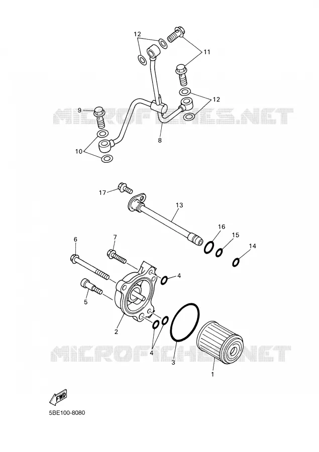 FILTRE A HUILE Yamaha MOTO 426 2001 YZF  YZ426FN