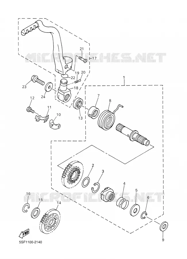 DEMARREUR Yamaha MOTO 426 2002 YZF  YZ426FP
