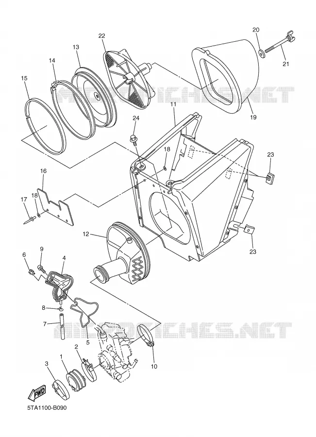 ADMISSION Yamaha MOTO 450 2004 YZF  YZ450F