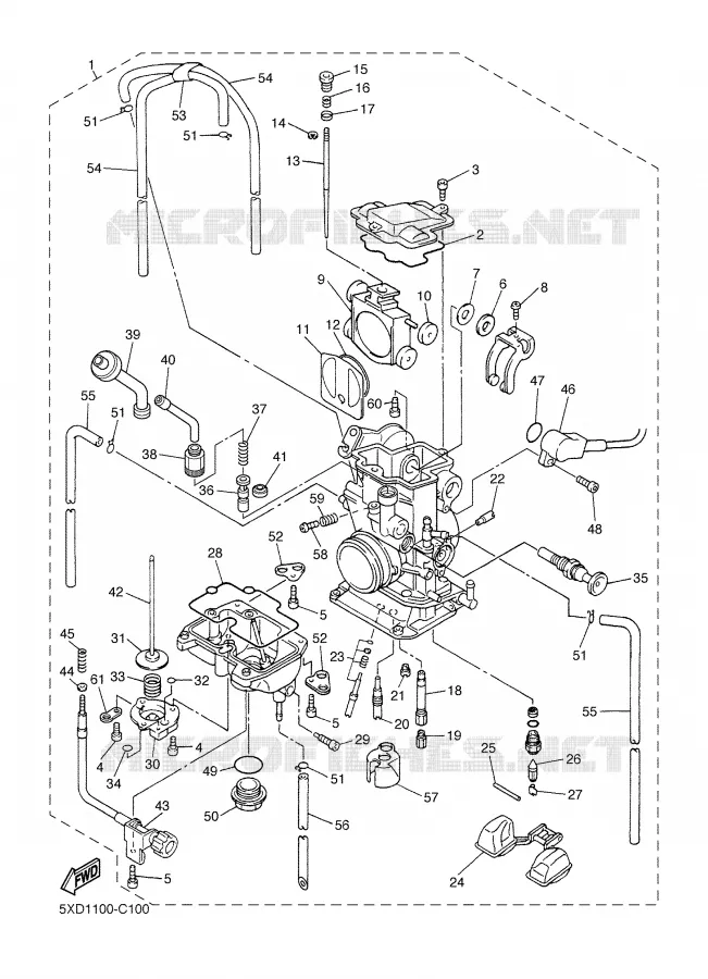 CARBURATEUR Yamaha MOTO 450 2004 YZF  YZ450F