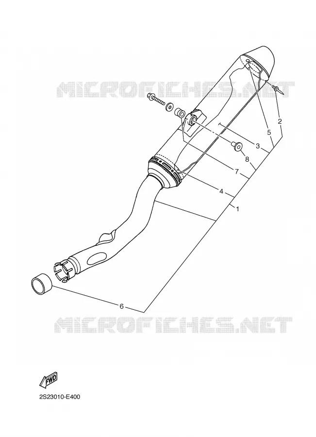PIÈCES OPTIONNELLES Yamaha MOTO 450 2007 YZF  YZ450F