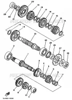 TRANSMISSION pour Yamaha YZ490 de 1987