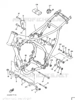 CADRE pour Yamaha YZ490 de 1987