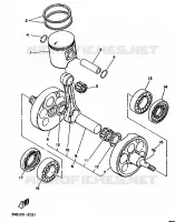 VILEBREQUIN / PISTON pour Yamaha YZ490 de 1987