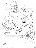 RESERVOIR A ESSENCE pour Yamaha YZ490 de 1987
