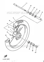 ROUE AVANT pour Yamaha YZ490 de 1987