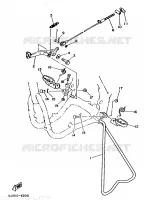 SUPPORT / REPOSE PIEDS pour Yamaha YZ490 de 1987