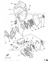 ADMISSION pour Yamaha YZ490 de 1987