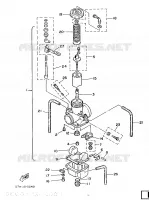 CARBURATEUR pour Yamaha YZ490 de 1987