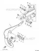 ECHAPPEMENT pour Yamaha YZ490 de 1987