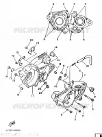 CARTER MOTEUR pour Yamaha YZ490 de 1987