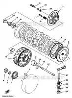 EMBRAYAGE DE DEMARREUR pour Yamaha YZ490 de 1987
