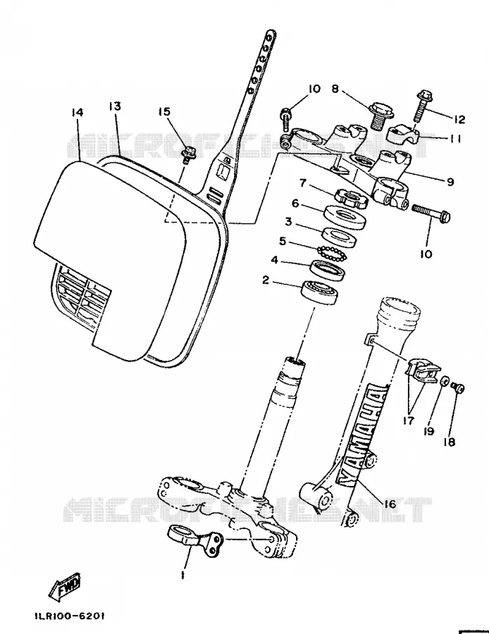 DIRECTION Yamaha MOTO 80 1987 YZ  YZ80