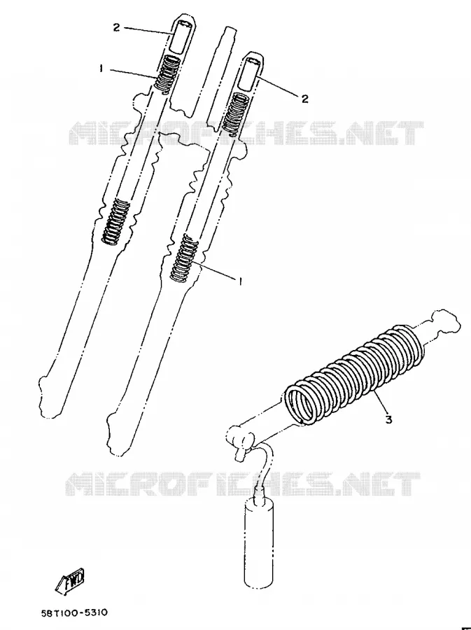 PIÈCES OPTIONNELLES 1 - PARTIE CYCLE Yamaha MOTO 80 1988 YZ  YZ80