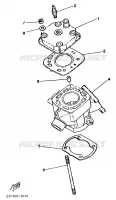 CYLINDRE pour Yamaha YZ80 de 1989