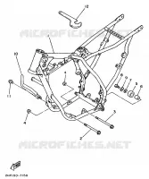 CADRE pour Yamaha YZ80 de 1989