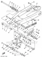 BRAS ARRIERE pour Yamaha YZ80 de 1989