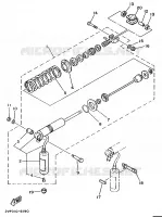 AMORTISSEUR ARRIERE pour Yamaha YZ80 de 1989