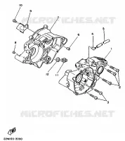 CARTER MOTEUR pour Yamaha YZ80 de 1989
