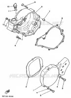 CARTER   MOTEUR 1 pour Yamaha YZ80 de 1989