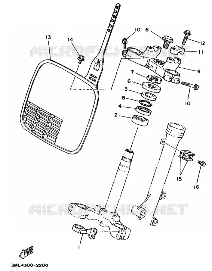 DIRECTION Yamaha MOTO 80 1992 YZ  YZ80D