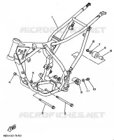 CADRE pour Yamaha YZ80J de 1997