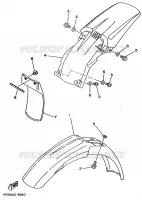 GARDE BOUE pour Yamaha YZ80J de 1997