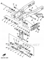 BRAS ARRIERE pour Yamaha YZ80J de 1997