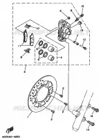 ETRIER DE FREIN AVANT pour Yamaha YZ80J de 1997