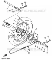 ROUE ARRIERE pour Yamaha YZ80J de 1997