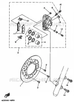 ETRIER DE FREIN AVANT pour Yamaha YZ80K de 1998