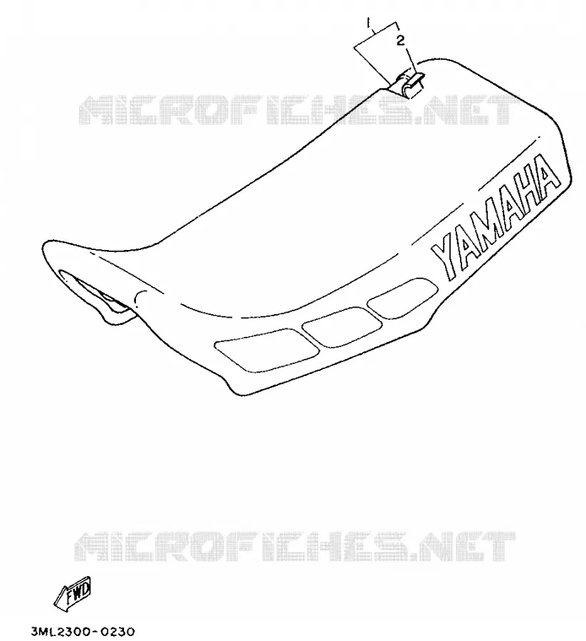 SELLE Yamaha MOTO 80 1991 YZ  YZ80LC