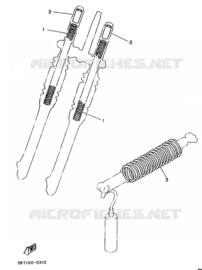 PIÈCES OPTIONNELLES 1 - PARTIE CYCLE Yamaha MOTO 80 1991 YZ  YZ80LC