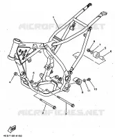 CADRE pour Yamaha YZ80LW de 1998