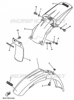 GARDE BOUE pour Yamaha YZ80LW de 1998