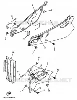 COUVERCLE LATERAL pour Yamaha YZ80LW de 1998