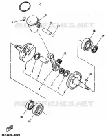 VILEBREQUIN / PISTON pour Yamaha YZ80LW de 1998
