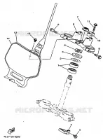 DIRECTION pour Yamaha YZ80LW de 1998