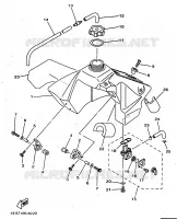 RESERVOIR A ESSENCE pour Yamaha YZ80LW de 1998