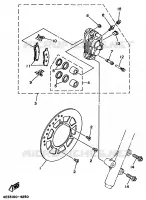 ETRIER DE FREIN AVANT pour Yamaha YZ80LW de 1998