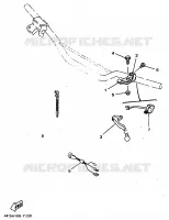 COMMODO / LEVIER pour Yamaha YZ80LW de 1998
