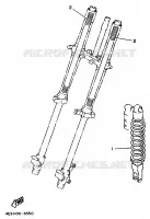 PIÈCES OPTIONNELLES   PARTIE CYCLE pour Yamaha YZ80LW de 1998