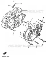 CARTER MOTEUR pour Yamaha YZ80LW de 1998
