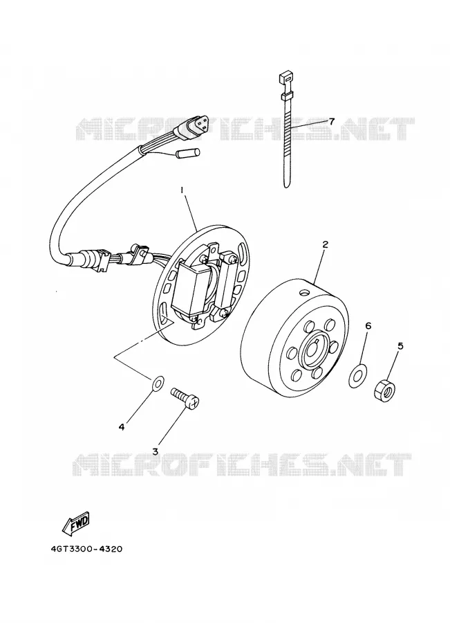 ALLUMAGE Yamaha MOTO 80 2000 YZ BIG WHEELS  YZ80LW